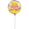 9" Smiley Face Happy Birthday Foil Balloon Stick